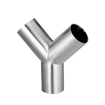 Stainless Steel 45° Y Branch Fitting – Hygienic Stainless Steel Pipe Fittings